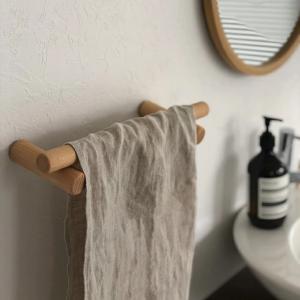ブナ タオルハンガー 無垢材 ウッド 30/60cm