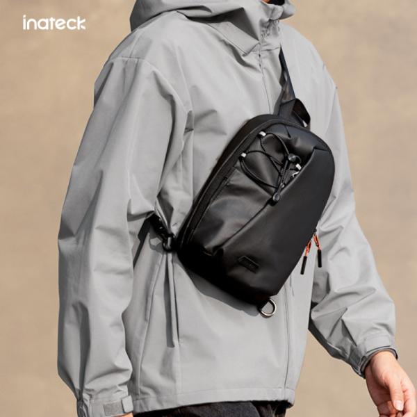 「多色選択」Inateck スリングバッグ 軽量クロスボディバッグ 男女兼用 撥水仕様 RFIDブロ...