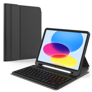 iPad キーボード ケース カバー iPad 10 第10世代 2022 iPad Air 4 5 2020 iPad Pro 11 着脱式 取り外し可能 ペンシルスロット 薄型 軽量  遠隔授業 テレワーク