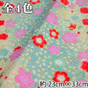 レーヨン京ちりめん ちりめん生地 カットクロス はぎれ 花柄 C-176 INAZUMA｜INAZUMA Shop.Yahoo!店