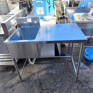 一槽シンク 台付き BGなし 業務用 中古/送料別途見積