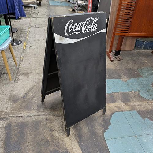 COCACOLA 黒板 (両面) 業務用 中古/送料別途見積