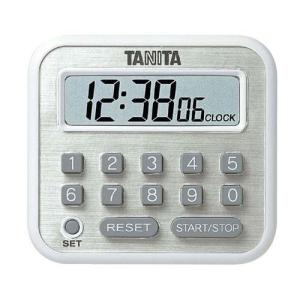 タイマー タニタ デジタルタイマー 100時間計 TD-375-WH ホワイト TD-375 幅58 奥行63 高サ12/業務用/新品/小物送料対象商品｜inbis