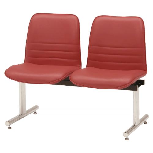ML-55-2【ミトノ】ロビー用チェア (2人用背付)  幅975×奥行545×高さ790/業務用/...