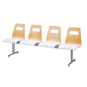 ML-57-4【ミトノ】ロビー用チェア(4人用背付)  幅1975×奥行545×高さ840/業務用/...