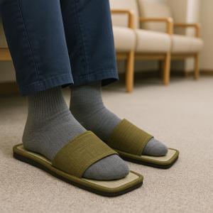 【即出荷可能】角畳スリッパ グリーン 1足/1...の詳細画像2