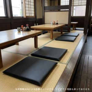 【即納可】 レザー調座布団45cm ブラック色...の詳細画像1