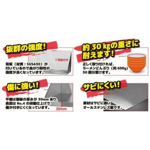 TBHT-6030 TB平棚 幅600×奥行3...の詳細画像1
