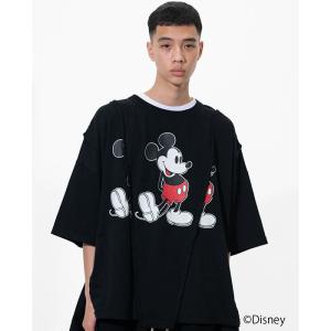 ディスカバード DISCOVERED [Mickey] Wide Tee black DISCOVERED-DC-SS24-MCU-01｜incense-web-shop