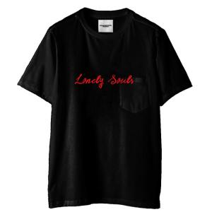 タカヒロミヤシタザソロイスト TAKAHIROMIYASHITATheSoloist. lonely souls. s/s pocket tee black Soloist-0021SS24｜incense-web-shop