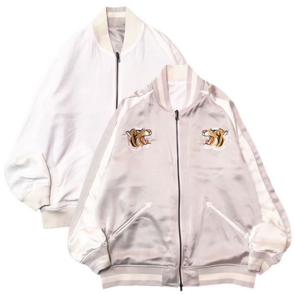 ユニセックス タイオン TAION ジャパンスペシャルノンダウンリバーシブルスカジャン off wh...