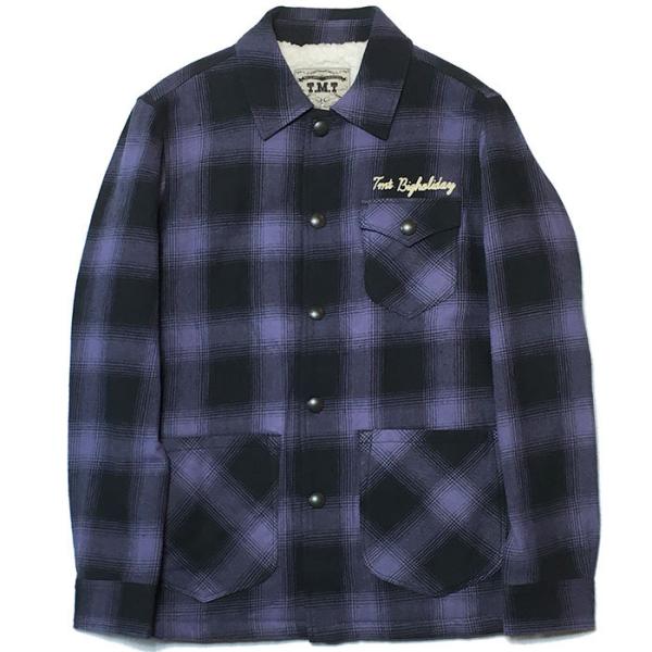 【SALE セール】TMT VINTAGE OMBRE CHECK BOA SHIRTS JACKE...