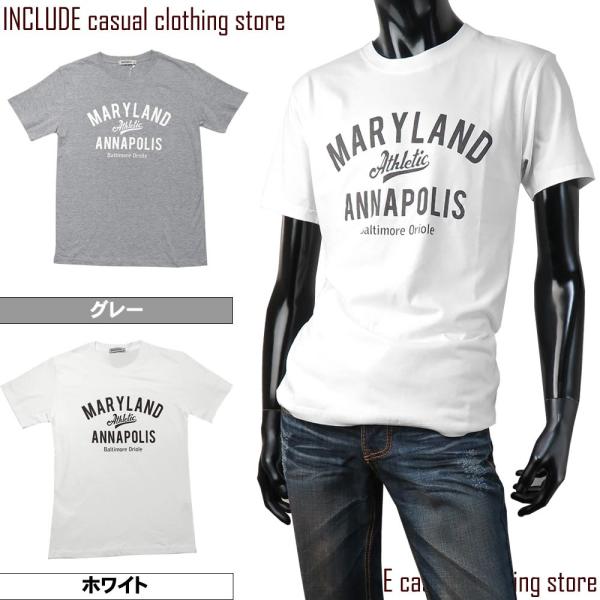 送料無料 半袖Tシャツ クルーネック Ｔシャツ ロゴ プリントアメカジ カレッジ