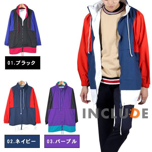 ナイロンジャケット マウンテンパーカー ウインドブレーカー トラックジャケット アウター アノラック...