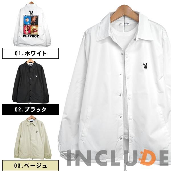 コーチジャケット PLAYBOY マガジンフォト レコード ガール バニー プレイボーイ 長袖 無地...