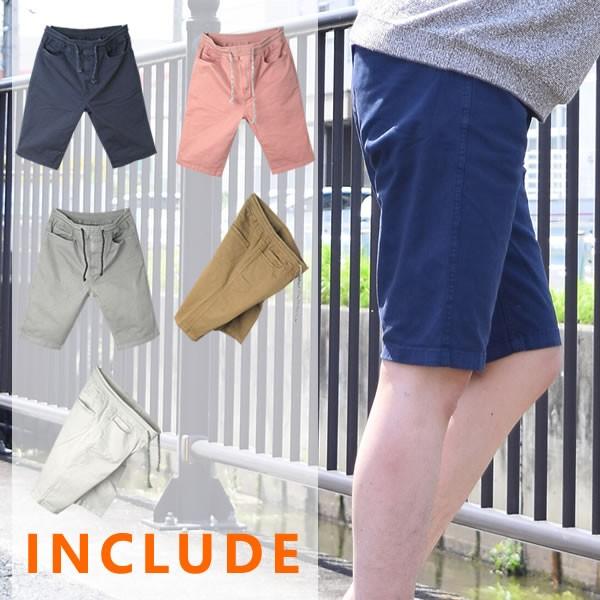 ハーフパンツ ショートパンツ 人気 短パン 膝上 カジュアル ストレッチ ツイル ショーツ ストリー...