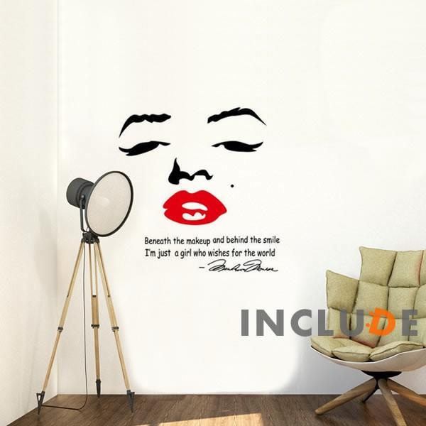 ウォールステッカー モンロー 女性 ノーマ・ジーン・モーテンソン ノーマ・ジーン・ベイカー ヒロイン...