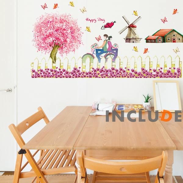 ウォールステッカー 花満開 桜 SAKURA ピンクの花 思春期 牧場 ハッピーデイ HAPPYda...