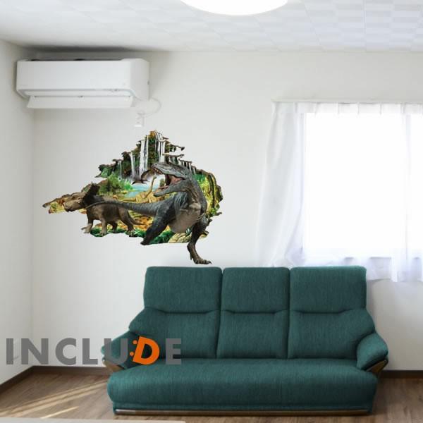 ウォールステッカー 恐竜 ダイナソー ジュラシックパーク ジュラシックワールド 肉食 草食 ヴェロキ...