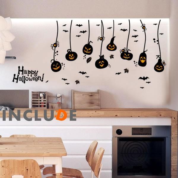 ウォールステッカー ハロウィン HALLOWEEN １０月３１日 お化けの子供 オーナメント グラス...