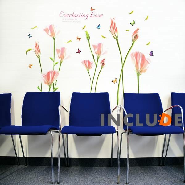 ウォールシール ピンク 桃色 ピンクの花 ブライダルピンク ベージュ 薔薇 バラ きれいな花 美しい...