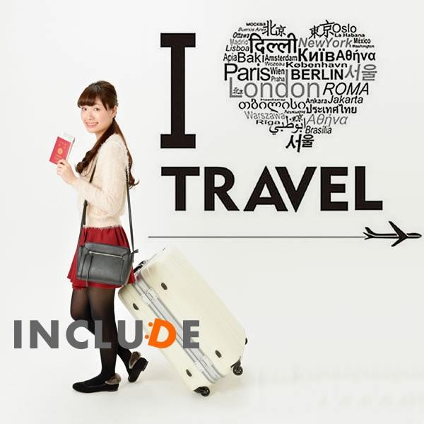 ウォールステッカー トラベル 旅行大好き i love travel 東京 ベルリン ロンドン パリ...