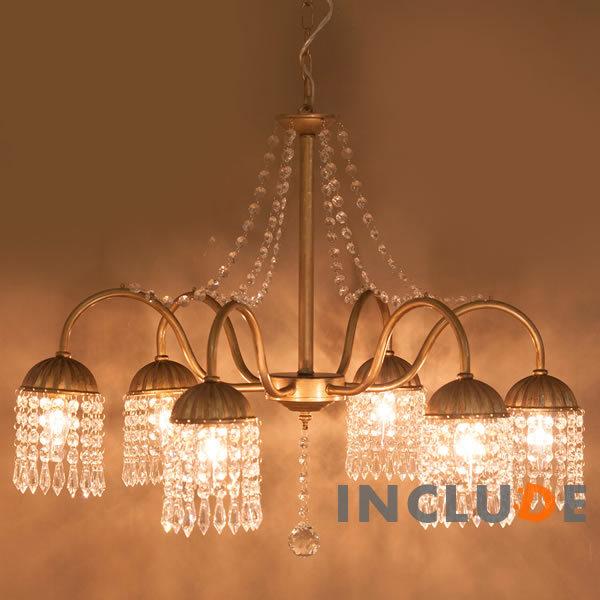 照明 6灯 ウォールライト ウォールランプ ブラケット シャンデリア ゴールド クリスタル シーリン...