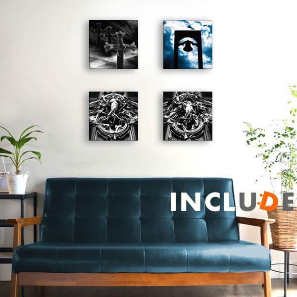 アートパネル フォト シルエット 木 ツリー USA 十字架 墓 墓地 アメリカ Cemetery ...