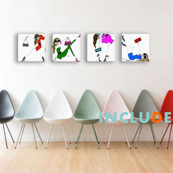 アートパネル エレガント キュート Daichi Miura サングラス レディ ロングヘアー 赤い...