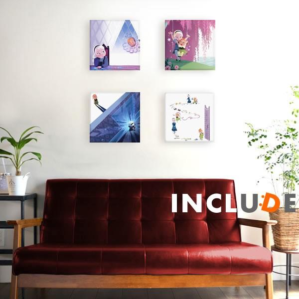 アートパネル ベル ファブリックボード アナと雪の女王 物語 ブランコ 閉じこもり 元気出せ 姉妹 ...