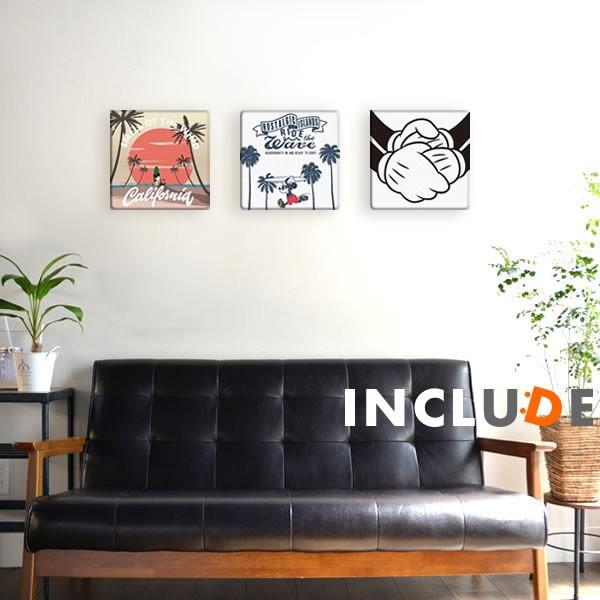 アートパネル ミッキーマウス 南国 サンセット ウクレレ ヤシの木 サーフボード ウェーブ ライド ...