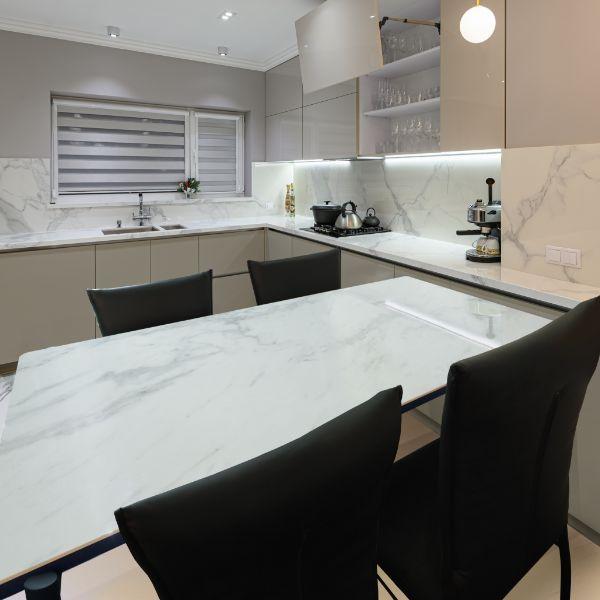 組立設置付 セラミック スチール脚ダイニングテーブル 幅150cm チェア 白 ホワイト グレー 食...