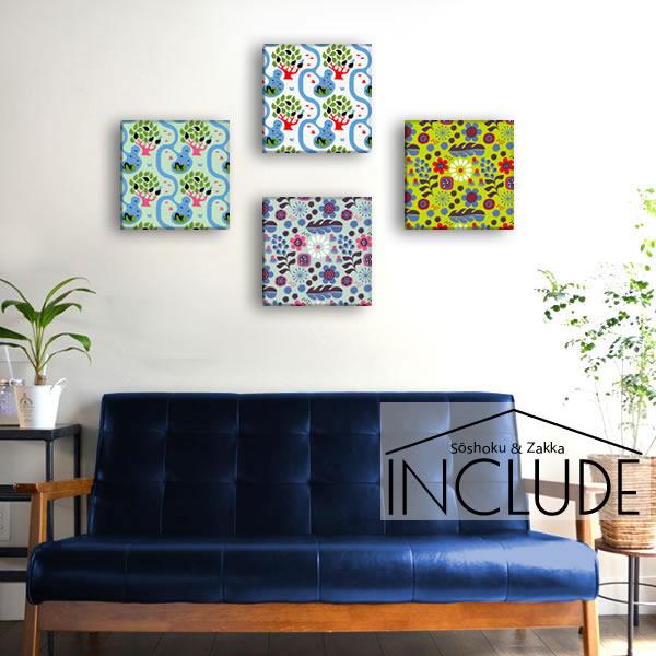 アートパネル Kinpro design アートブランド 曲線 草花 リーフ フラワー 花 猫 CA...