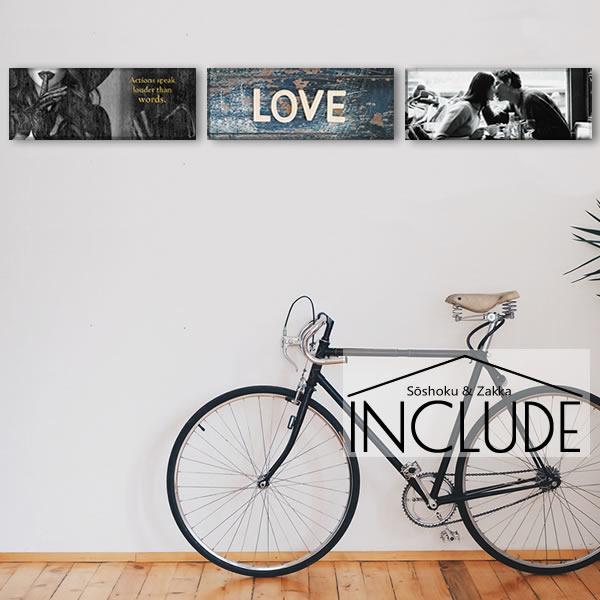 アートパネル ワイドサイズ LOVE ロゴ ヴィンテージ モチーフ 女性 モノクロ 唇と指 カフェ ...