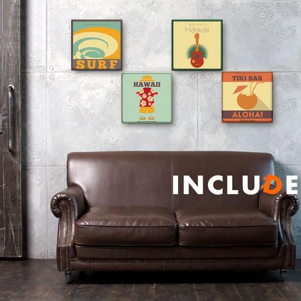 アートパネル ファブリックボード ヤシの実 ココナッツジュース ティキ チキ神 BAR アロハシャツ...