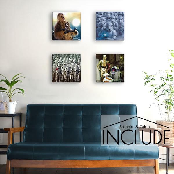 アートパネル シルエット スターウォーズ STARWARS チューバッカ 惑星キャッシーク ウーキー...