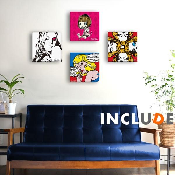 アートパネル YOICHIRO サキュバス インキュバス デーモン リリス ピンク イチゴ マリリン...