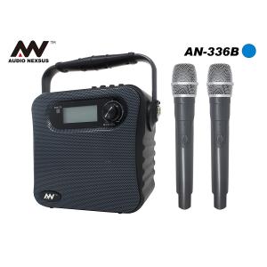 録音機能付き バッテリー内蔵ポータブルワイヤレススピーカー＆ハンドマイク2本セット