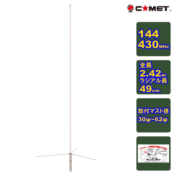 GP-5 コメット 144/430MHz デュアルバンド固定アンテナ