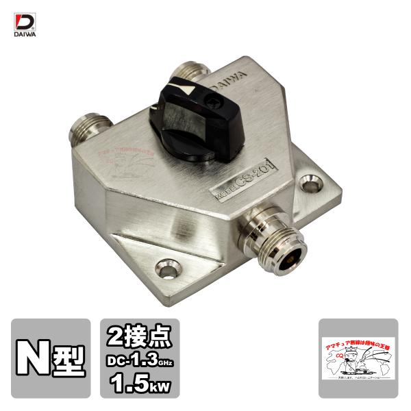 CS-201II ダイワインダストリ 同軸切替器 N型 DC-1.3GHz