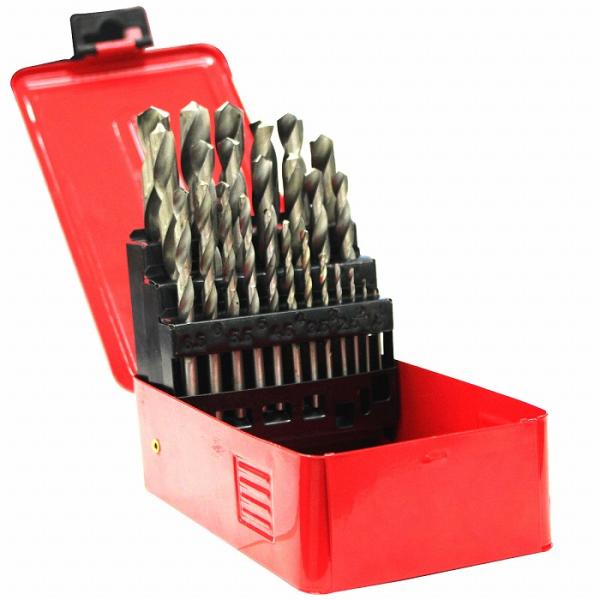 25pcs ステンレス用 ストレート ドリル セット 穴あけ 工具 インパクト 電動ドリル 丸軸 1...