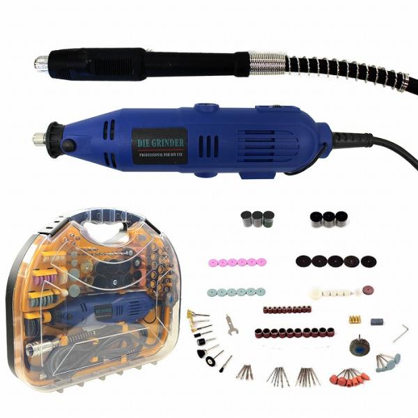 191pcs 電動 マルチ リューター グラインダー 切削 研磨 錆取り 工具 アタッチメント セッ...