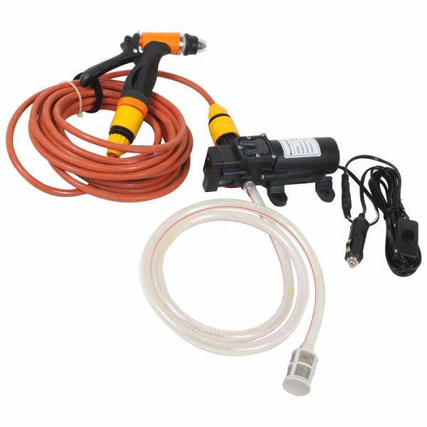 100W 電動 高圧洗浄機 ポータブル 12V シガーソケット 給電 電動式 0.68Mpa 高出力...