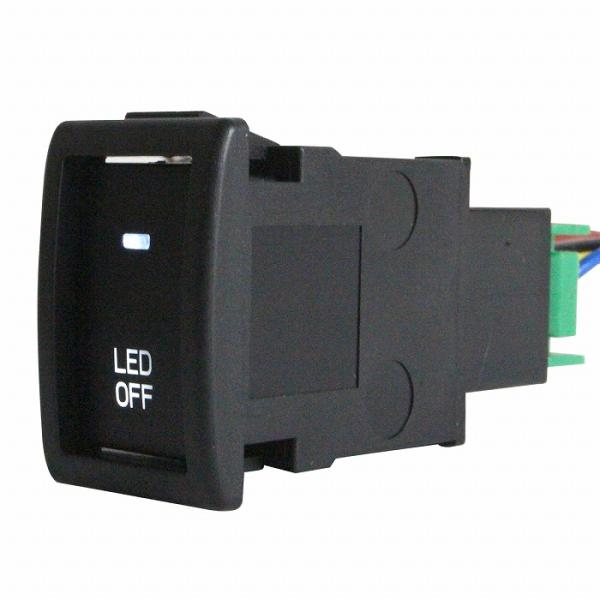 スズキAタイプ  LED点灯 電源ボタン スイッチホール 白 スズキ パレット MK21S 電源スイ...