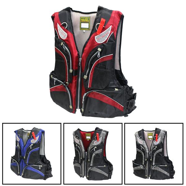 フローティングベスト 全4色 救命胴衣 釣り ベストタイプ 浮力脱着可能 ライフジャケット フィッシ...