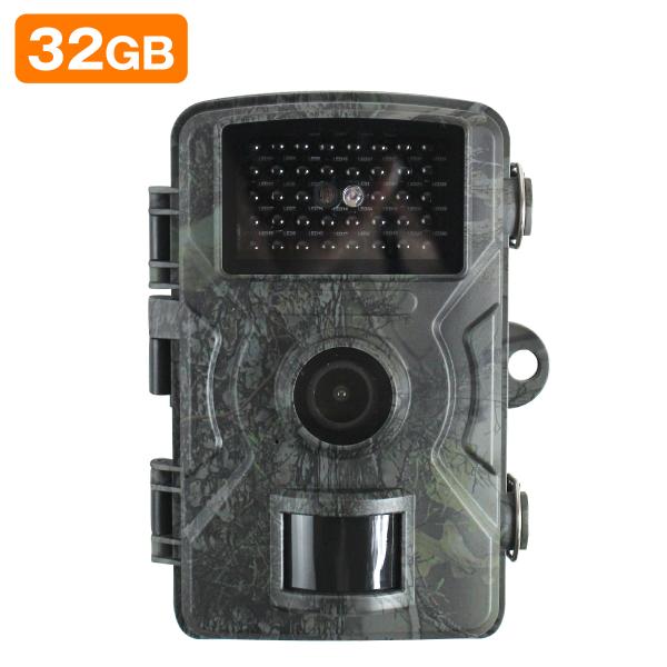 トレイルカメラ 動体検知 防犯 カメラ 1080P 人感センサー 野生動物 駐車場 倉庫 別荘 夜間...