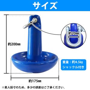 PVCコート マッシュルームアンカー 10LB...の詳細画像3