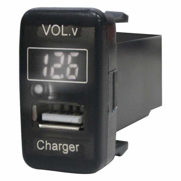 トヨタBタイプ ミラココア L675/685S H21.8〜現在 LED ホワイト 電圧計表示 US...