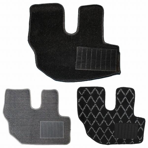 汎用 トラック 2t 標準 ボディ フロアマット 運転席用 ヒールパッド付き エルフ キャンター デ...