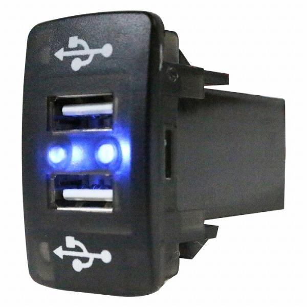 ホンダAタイプ ステップワゴン RK1-7 H21.10〜H27.4 LED/ブルー 2口 USBポ...